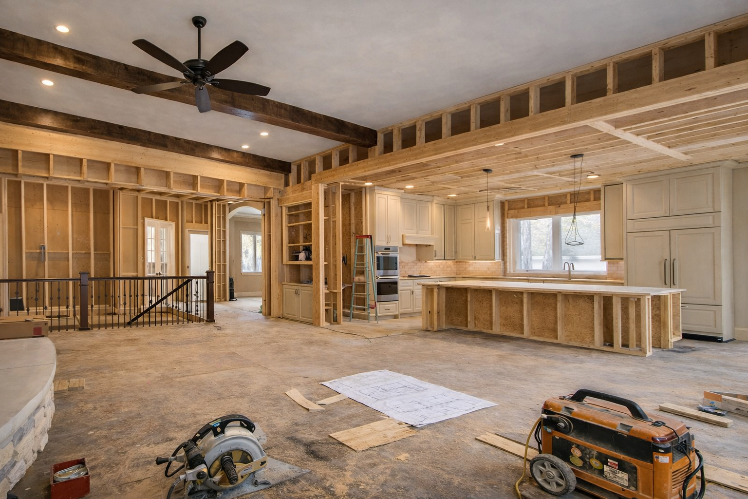 Ranch Living home construction set against the Colorado landscape